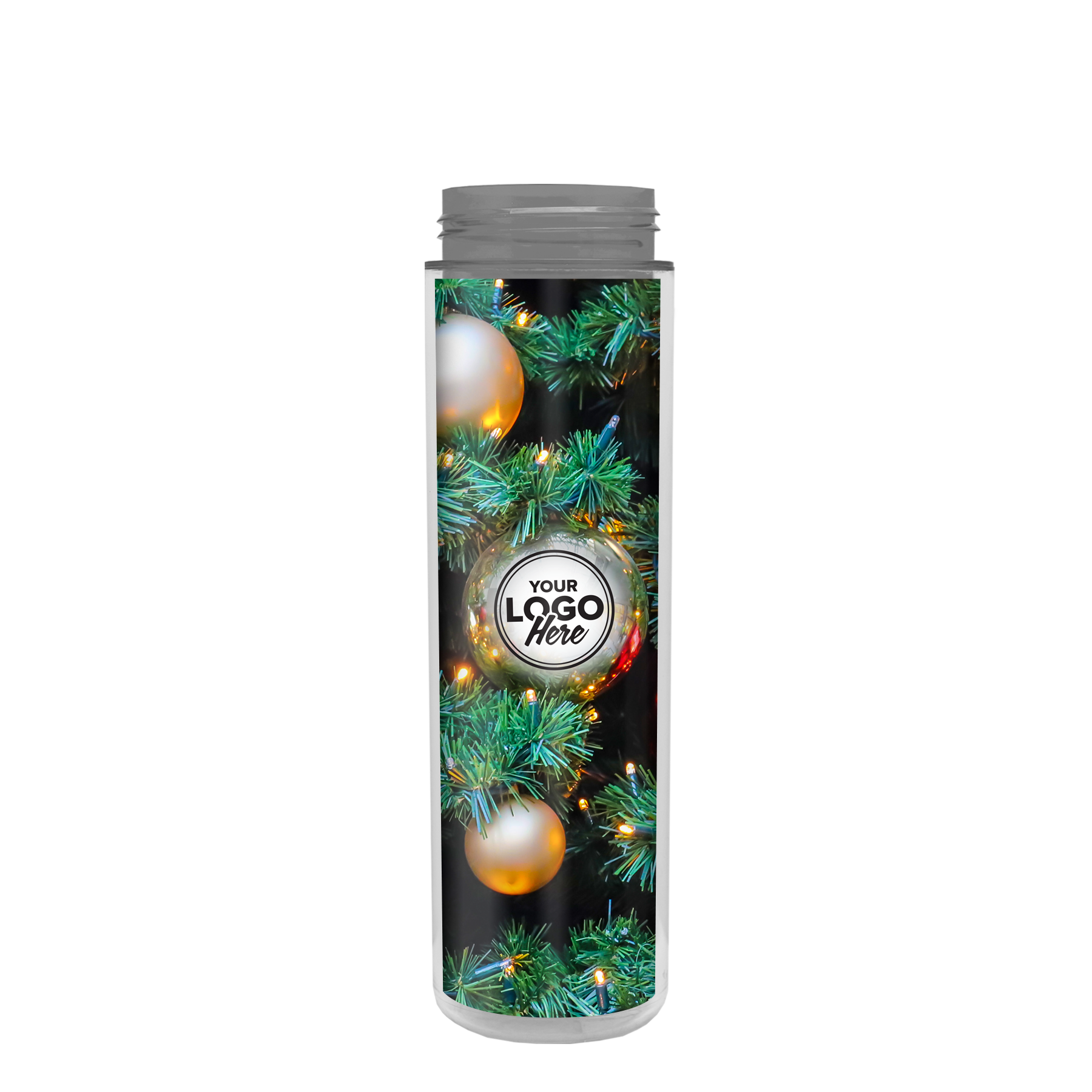 Garyline® Chiller Insulated Bottle with Pop-Up Lid and Full-Color Paper Insert - 16 oz.